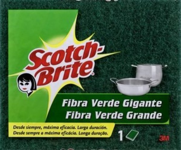 Imagem de Esfregão Scotch Brite Verde Grande 2+1