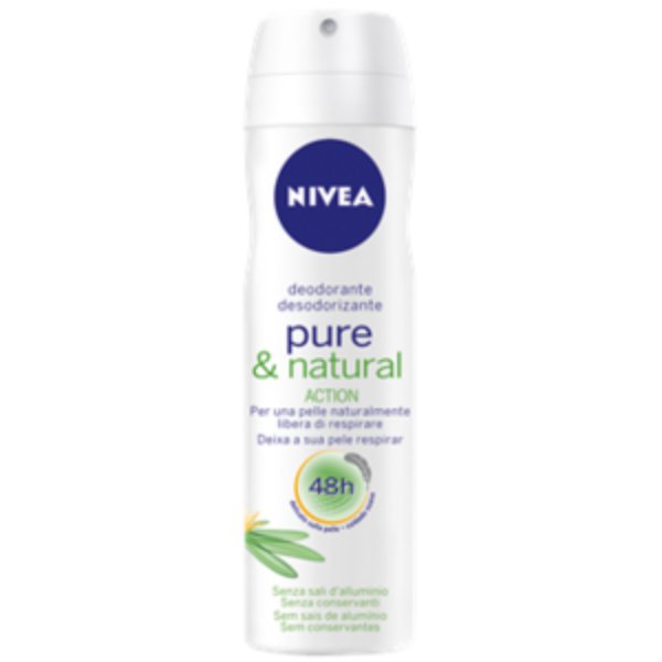 Imagem de Desodorizante Nivea Spray Pure&Nat 150Ml