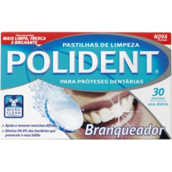 Imagem de Pastilhas Polident Branqueadora 30 Uni