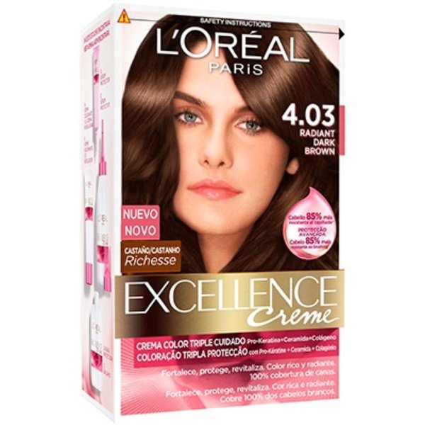 Imagem de Coloração Excellence 403 Castanho Chocolate