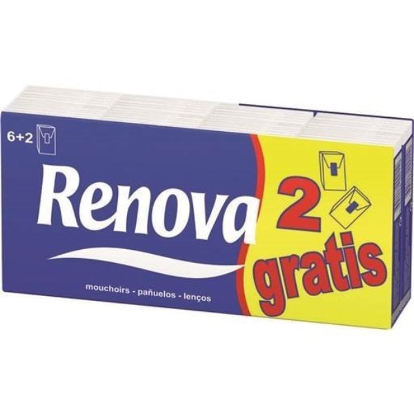 Imagem de Lencos Renova Branco Pack 6+2