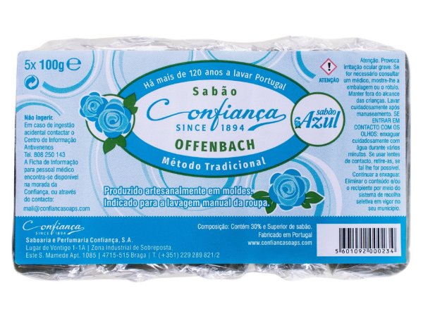 Imagem de Sabao Confiança Azul Rectangular 5
