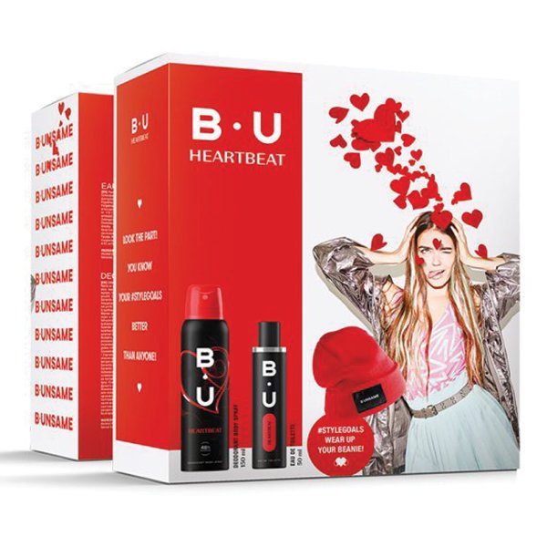 Imagem de Conjunto B.U. Heartbeat EDT 50ml + Deo 150ml + Gorro