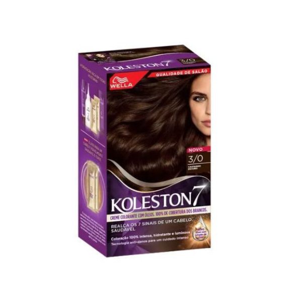 Imagem de Coloração Koleston Wella 30 Castanho Escuro