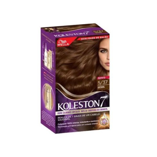 Imagem de Coloração Koleston Wella 537 Castanho Sensual