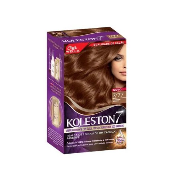 Imagem de Coloração Koleston Wella 777 Castanho Brilhante