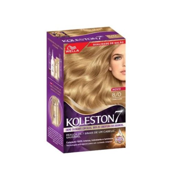 Imagem de Coloração Koleston Wella 80 Louro Claro