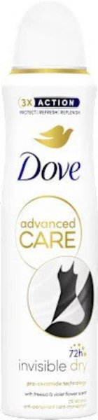 Imagem de Desodorizante Dove Spray 72H Invisible Dry 150Ml